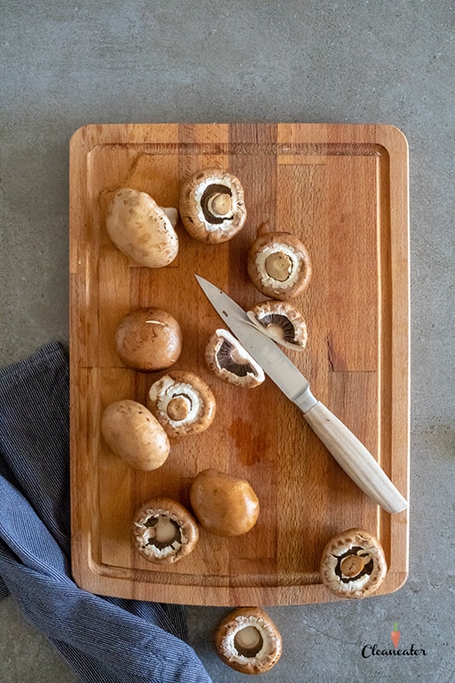 Frittata mit braunen Champignons