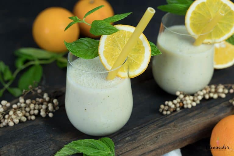 Kleiner Vitaminbooster: Orangen-Bananen-Smoothie