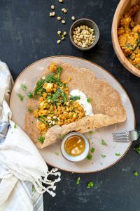 Wrap mit rote Linsen-Salat